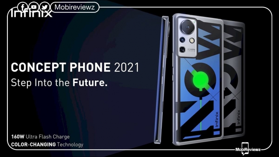 أنفينيكس تستعرض هاتف Infinix Concept Phone 2021 بشحنٍ سريع قوته 160 واط