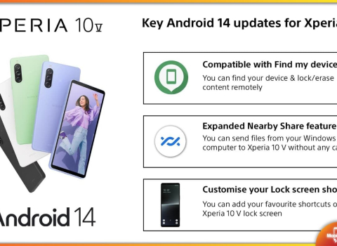 تحديث Android 14 يصل رسميًا لهاتف Sony Xperia 10 V